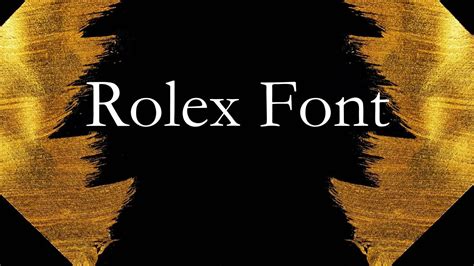 fonts similar to rolex|rolex date font.